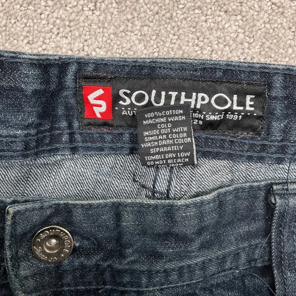 Southpole Jeans Mens 44 Blue Fade Distressed Shredded‎ Streetwear Y2K Denim